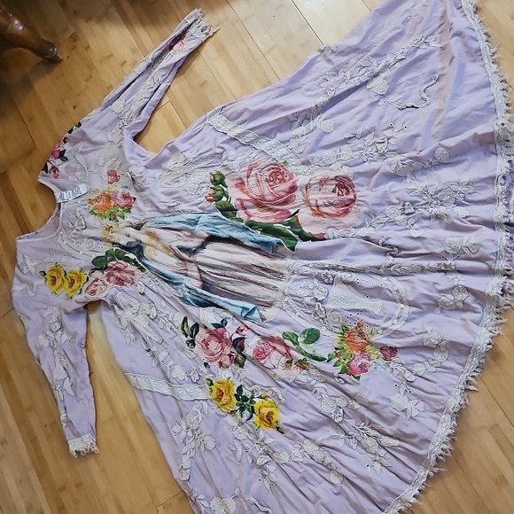 Magnolia Pearl Dresses & Skirts - Magnolia Pearl Mother Mary Gown Dress Floral Lace AMAZING